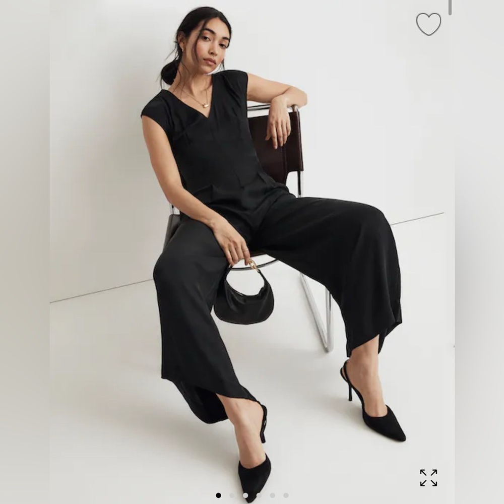 NEW Madewell Seamed Black Jumpsuit